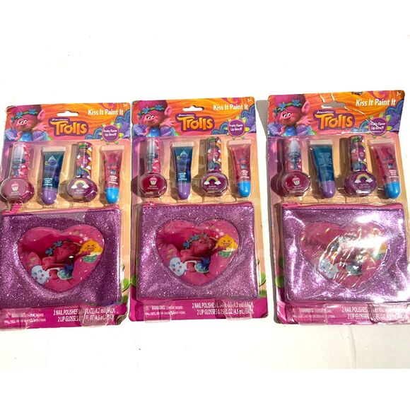 3 Trolls Kiss It Paint It 5 Piece Set - Picture 1 of 5